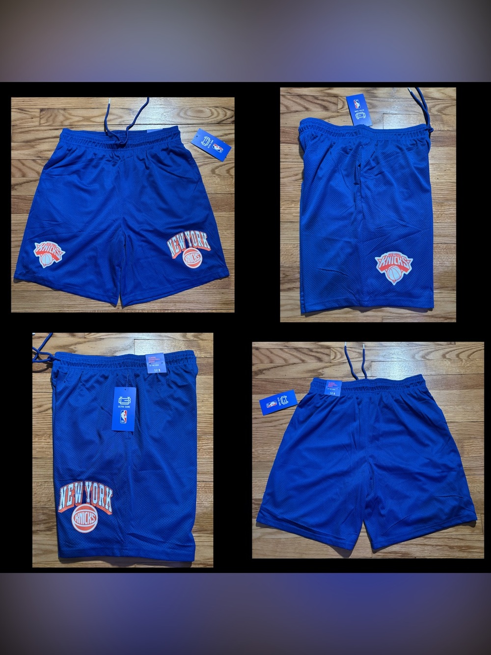 New York Knicks Ultra NBA Active at the knee basketball shorts New! Men’s Sz